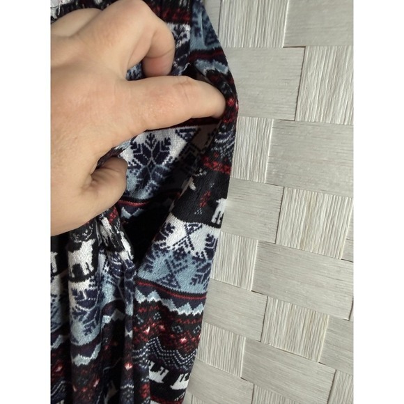 North 15 Mens Flannel Pajama Pants Lounge Sleepwear Size M Fair Isle Reindeer - Picture 3 of 5